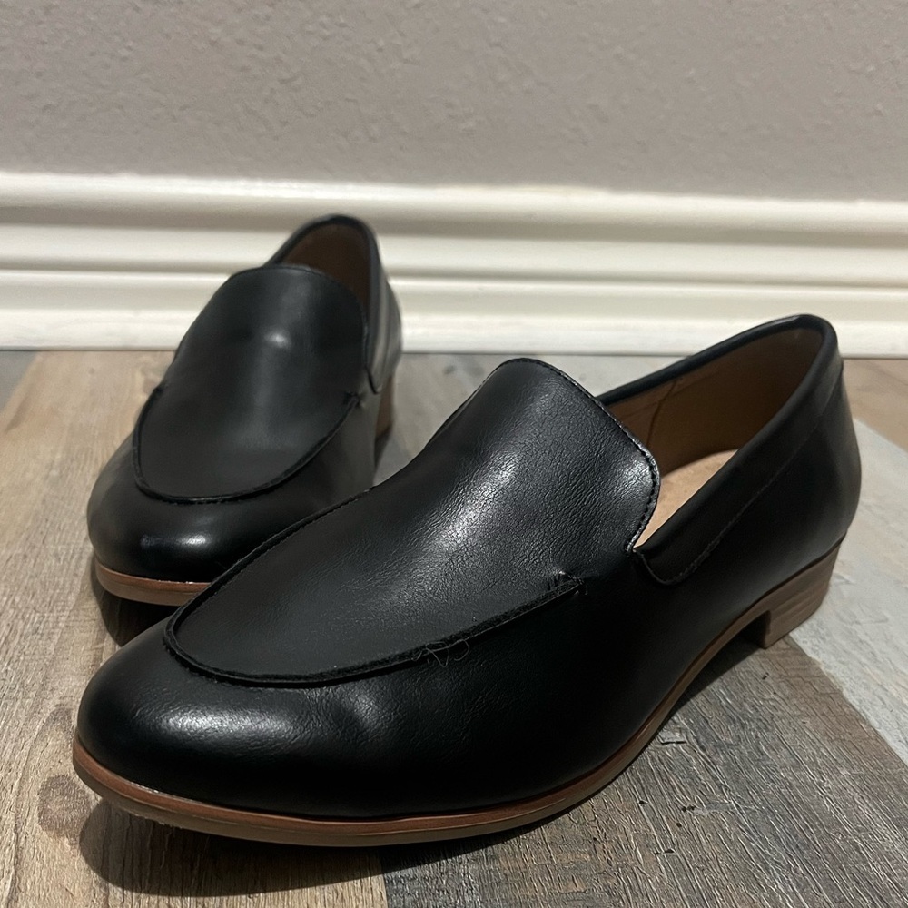 AEROSOLES Women’s Black Slip-On Loafers Sz 11 Comfy Career Office Casual NWOT